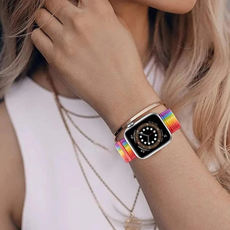 Pulseira Nylon Loop Smartwatch, Para Apple Watch Series